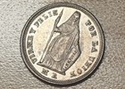 1858 Peru 1 2 Real Silver