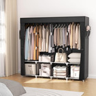 Portable Closet For Hanging Clothes 67 Inch Wide Large Capacity Portable Wardrob