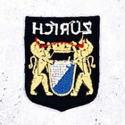 Vintage Zurich Patch     Switzerland Lion Crest Travel Souvenir     Sew-on