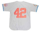 Brooklyn Royal Giants Negro League Gray Button Up Headgear Baseball Jersey   42