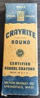 Vintage Crayrite Round School Crayons 8004 Milton Bradley 4 Count 