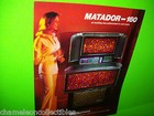 Sps2  matador 160  Seeburg 1974 Original Jukebox Phonograph Promo Sales Flyer