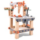Wooden Tool Bench For Kids Toddlers  Pretend Play Workbench Set Modern Style
