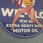 Vintage Porcelain Gas   Oil Station Pump Plate Garage Man Cave Sign