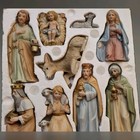 Christmas Nativity Set Homco Interiors  5603 9 Piece Bisque Porcelain 1982