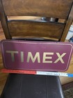 Vintage Timex Wristwatches Store Sign  Double-sided Masonite  Rare 12   x24   