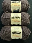 Lot Of 7 Skeins Of Bernat Softee Chunky Yarn  3 5 Oz   100g  Four Colors