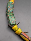 Antique Venetian African Trade Beads Millefiori Multi Colored   Size Round Tube