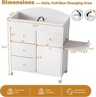 Baby Dresser Changing Table 4 Drawer Nursery Storage Station