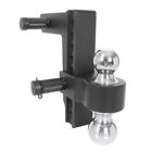 12500 Lb Towing Hitch Dual Ball Mount Trailer 2  Receiver 8  Drop Adjustable