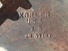 Vintage Antique Kohler Cast Iron Porcelain High Back Farm Sink
