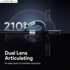 Endoscope Camera With Light  Articulated Probe  Flexible Snake Inspection Camera