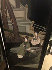 Vintage Chinese Screen 4 Panel 70x16 Large