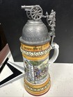 Artillery Regimental Military Porcelain German Beer Stein  Cannon Lid  Lithopane