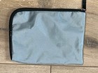 Tumi For Delta Zip Pouch Travel Case Cosmetic Bag Make Up Bag Gray 8  X 6 