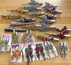 33 New Muse Rhinestone Flower Hair Clip Multicolor Metal Nickel-free
