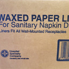 Sanitary Napkin Disposal Wax Liner Bags 50 Ct