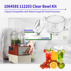 106458s Cutter Bowl Lid And 112203 Cutter Bowl For Robot Coupe R2 Food Processor