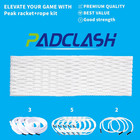 Lacrosse Mesh And Stringing Kit  With White Semi-soft Mesh And Strings