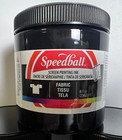 Lot Of 6 Speedball Fabric Screen Printing Ink 8 Oz Black T-shirt Silkscreen New