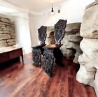 Antique Italian Renaissance Walnut Sgabello Sgabelli Baroque Set Chairs 1800   s
