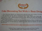 Nib Vtg  Ateco Fancy Pastry Decorating Set 334c Icing Bag  Piping Nozzles tips