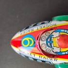 Tin Toy Rocket Racer Space Ship With Engine Sound Friction Power  6