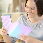 200 Pieces Watercolor Stationary Paper And Envelopes Set Including 100 Lined    