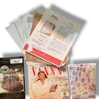 Vtg Lot Of Knitting   Crocheting Leaflets Magazine Single Page Yarn Patterns 