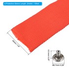 10ft 45mm Polyester Rope Protector Cable Cover Rope Protective Sleeve Red