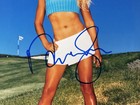 Natalie Gulbis Signed Autographed 8x10 Sexy Lpga Golf Photo Jsa An49027