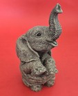 Martha Carey The Herd Elephant Popcorn Figurine  3110 1989 Sculpture Story Stone