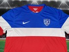 Usa National Team Soccer Jersey Nike 2014 Bomb Pop World Cup Sz Large Preowned