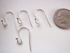 Two Pair 925 Sterling Silver Ear Hook Findings Wires With Ball Ends 