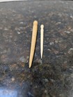 Lot Of 2 Antique Carved Bodkin Sewing Needle Awl Hand Carved 1800s Victorian