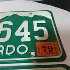 1979 Colorado License Plate Plates Matching Pair    Set Kk - 4645