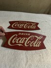 Vintage Original 1960   s Coca Cola Fishtail Signs