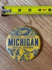 Vintage Univ Of Michigan Wolverines Pinback Rose Bowl Pasadena 1965