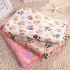 Large Soft Warm Fleece Paw Print Pet Blanket Dog Cat Mat Puppy Bed Sofa -47x31 