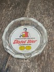Vintage German Distel Bier Distelhausen Glass Beer Ashtray Rare 
