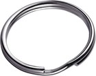 100-pack 1 Inch 25mm Split Key Rings Silver Nickel Plated Steel Metal