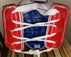 Reversible Blue   Red Taekwondo Chest Guard Sparring Gear Size 00