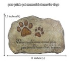 Paw Prints Dog Pet Memorial Stones  Pet Garden Stone Grave Marker For Dog Or Cat