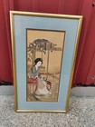 Antique Shimbi Shoin Chinese Beauty Japanese Print After Genki Framed