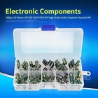 100pcs Diy High Grade Audio Capacitor Assorted Electrolytic Capacitors Kit 10