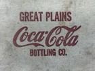 Vintage Tulsa Great Plains Coca Cola Bottling Co Vending Canvas Coin Money Bag