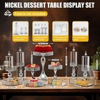 Sliver 11pcs Cake Stands Set Metal Cupcake Holder With Multiple Combination S   