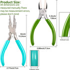 Jewelry Making Tool Set 6 In 1 Bail Making Pliers Nylon Nose Flat Nose Beading