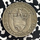 1930 Panama 1 2 Balboa Lot t7641 Silver  Nice 