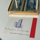 Vintage The Chase Manhattan Bank Double Playing Cards Deck Gold Blue Box Booklet